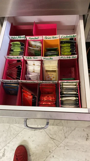 Khay đựng túi trà thông minh giúp ngăn kéo bếp luôn gọn gàng - Image 1