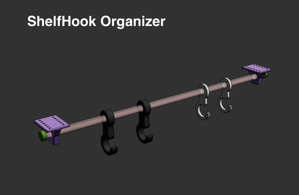 Móc Treo Đồ Gắn Kệ - ShelfHook Organizer - Image 1