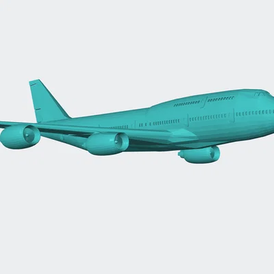 Mô hình máy bay thương mại hiện đại 3D - Tải file STL miễn phí