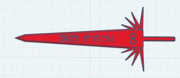 Mô hình thanh kiếm cổ ngữ dành riêng cho Dummy 13 - Image 1