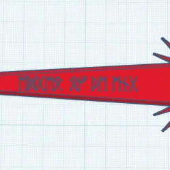 Mô hình thanh kiếm cổ ngữ dành riêng cho Dummy 13