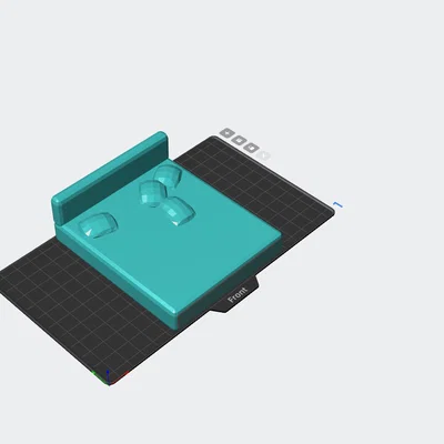 Mô hình 3D chiếc giường ngủ mini (cama) trang trí nhà thu nhỏ