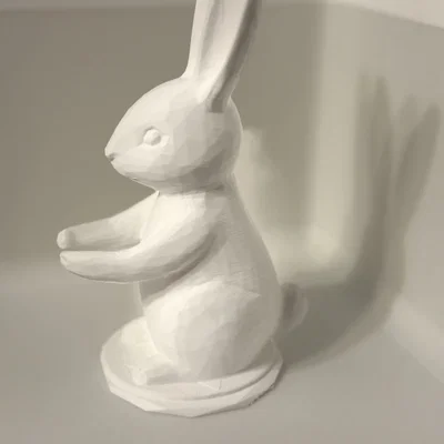 Mô hình 3D chú thỏ Phục sinh xinh xắn làm giá đỡ trang trí