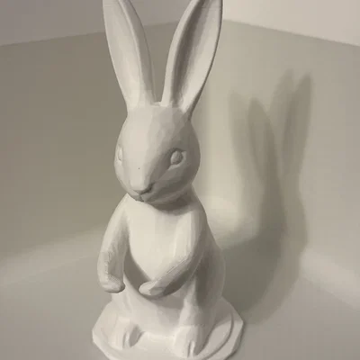 Mô hình 3D chú thỏ Phục sinh xinh xắn làm giá đỡ trang trí