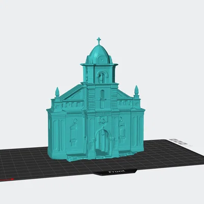 Mô hình 3D Nhà Thờ IGLESIA chi tiết - Thiết kế kiến trúc trang trí