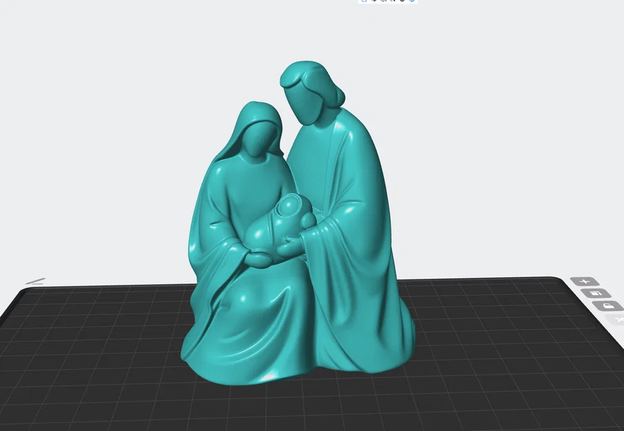 Mô hình 3D Thánh Gia Jose y Maria tinh tế cho trang trí - Image 1