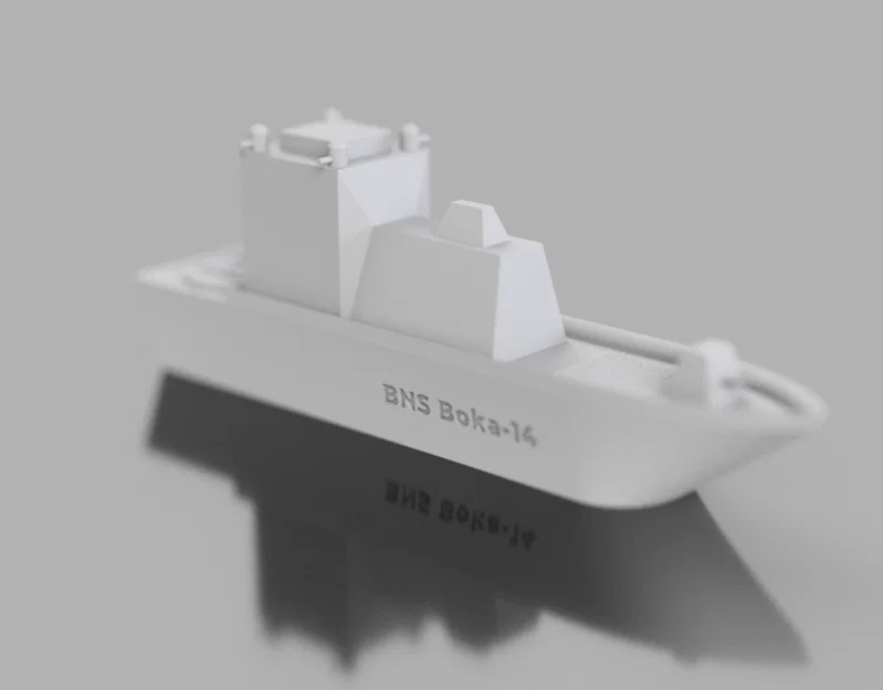 Mô hình tàu chiến giả tưởng BNS Boka-14 - File in 3D sắc nét - Image 2