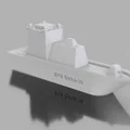 Mô hình tàu chiến giả tưởng BNS Boka-14 - File in 3D sắc nét - Thumbnail 2