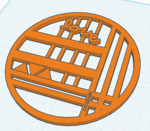 Tranh treo tường nghệ thuật "Love" tối giản - File in 3D - Image 1