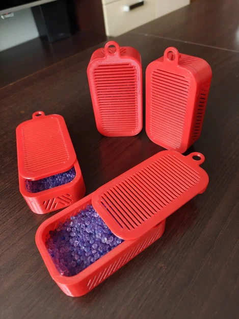 Hộp đựng hạt hút ẩm silica gel nhỏ gọn kèm ngàm gắn - Image 2