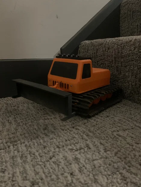 Thân vỏ xe ủi tuyết RC (RC Snowcat Body) có khe lắp đèn LED - Image 2