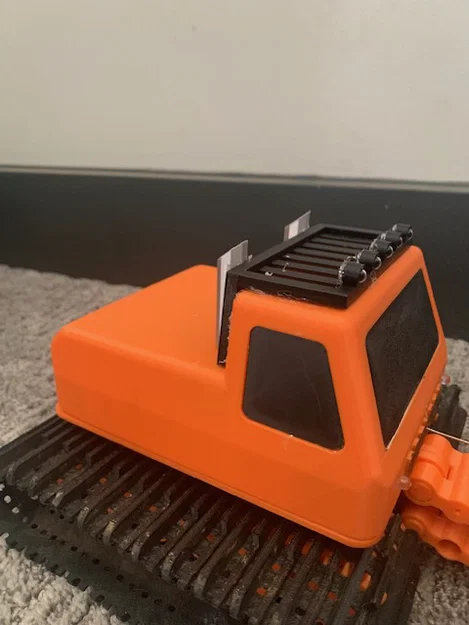 Thân vỏ xe ủi tuyết RC (RC Snowcat Body) có khe lắp đèn LED - Image 3