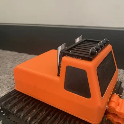 Thân vỏ xe ủi tuyết RC (RC Snowcat Body) có khe lắp đèn LED