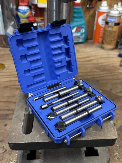 Hộp đựng bộ mũi khoan Forstner thương hiệu Warrior cho Harbor Freight - Image 1