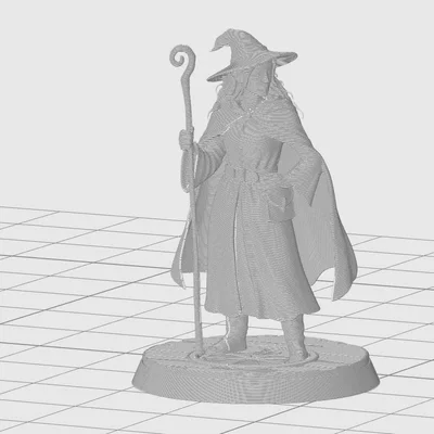 Mô hình Nữ Pháp Sư Elf (Female Elf Wizard) in 3D cho game DnD