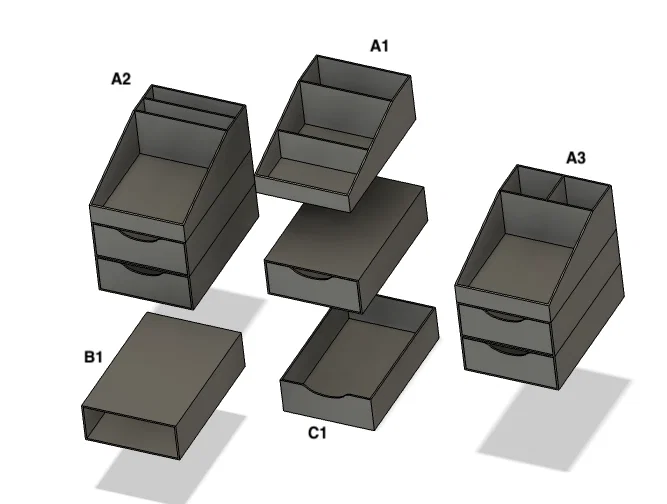 Khay đựng đồ đa năng ORGANIZZATORE GT560 - In 3D bàn làm việc gọn gàng - Image 4
