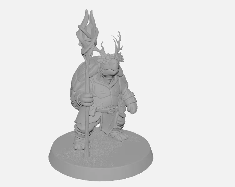 Mô hình Nữ Tortle Druid 3D cho trò chơi DnD và TTRPG - Image 2
