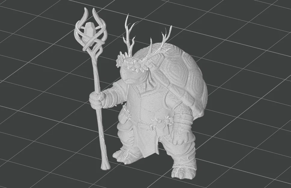 Mô hình Nữ Tortle Druid 3D cho trò chơi DnD và TTRPG - Image 3