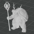 Mô hình Nữ Tortle Druid 3D cho trò chơi DnD và TTRPG - Thumbnail 3