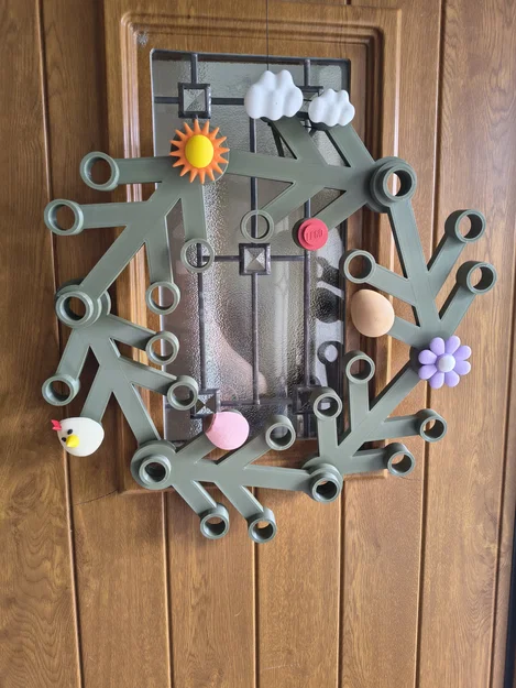 Bộ phụ kiện trang trí Phục Sinh (Khung Brick Frame & Vòng hoa Lego) - Image 3