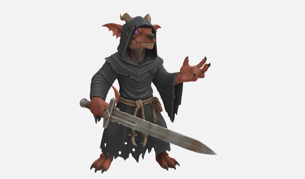 Mô hình Kobold Swordsman - Chiến binh Kobold cho DnD - Image 1