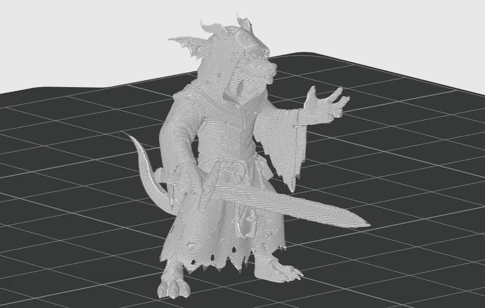 Mô hình Kobold Swordsman - Chiến binh Kobold cho DnD - Image 2