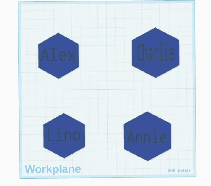 Bảng tên nhân viên lục giác 3D độc đáo cho văn phòng chuyên nghiệp - Image 1