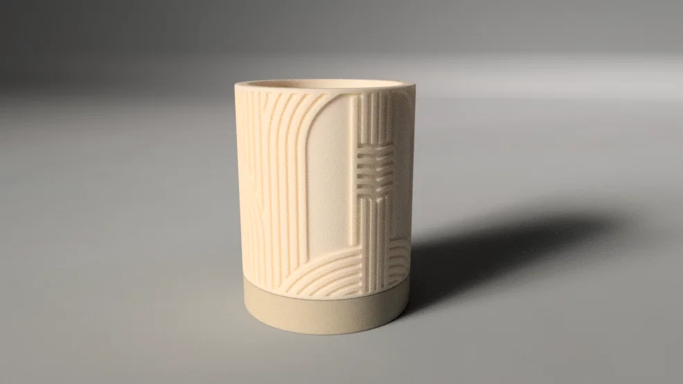 Chậu cây tự tưới nước phong cách Art Deco - Thiết kế không cần support - Image 2