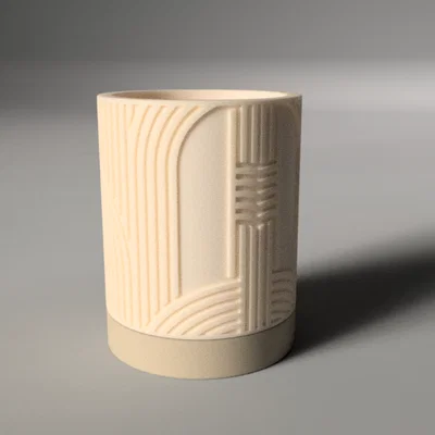 Chậu cây tự tưới nước phong cách Art Deco - Thiết kế không cần support