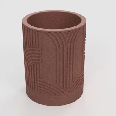 Chậu cây tự tưới nước phong cách Art Deco - Thiết kế không cần support