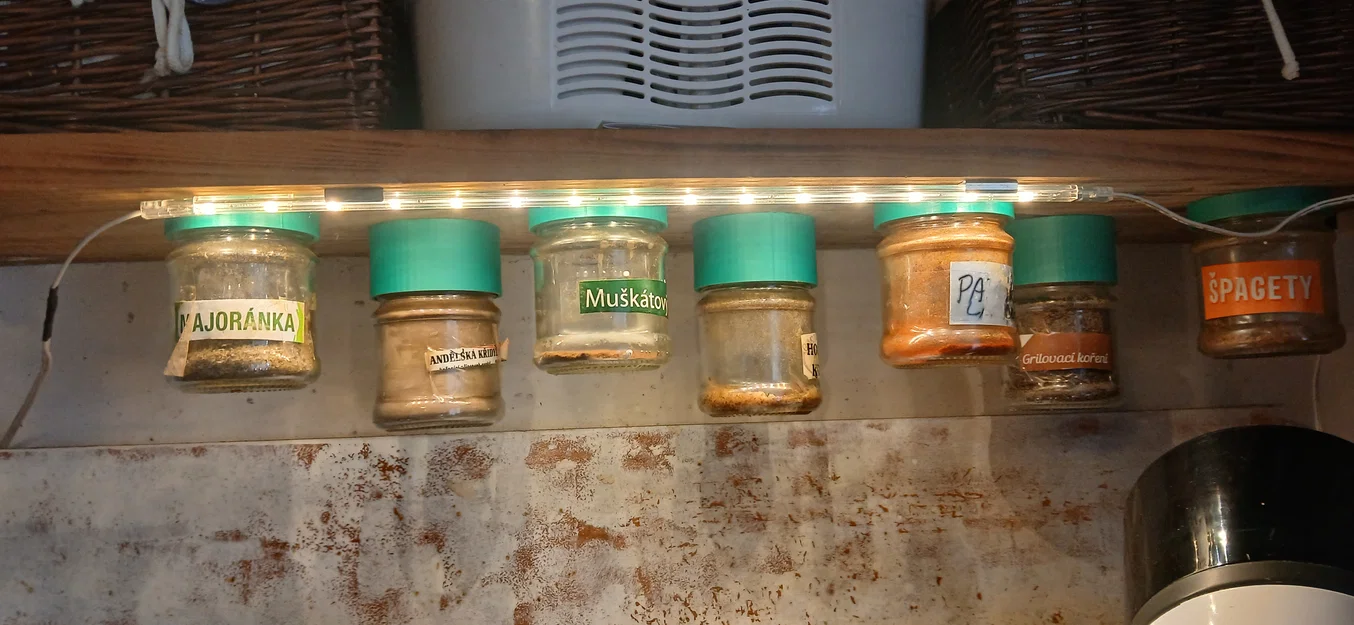 Giá treo hũ gia vị 3D dưới kệ bếp tiết kiệm không gian - Image 2