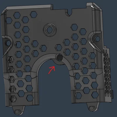 Nắp đầu in FlashForge Adventurer 5M Pro có giá đỡ ống Bowden
