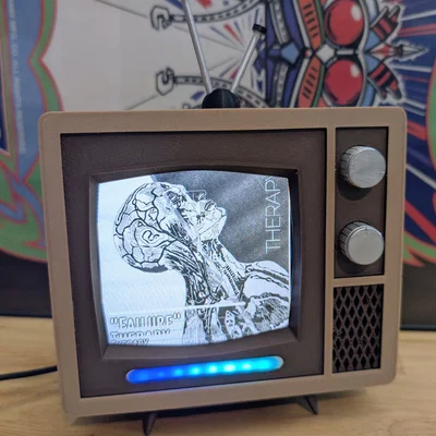 TV Mini phong cách Midcentury cho màn hình Guition 480x480 (ESP32-S3)