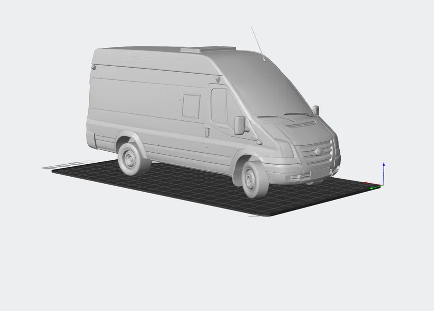 Mô hình xe tải van chi tiết - File in 3D chất lượng cao - Image 1