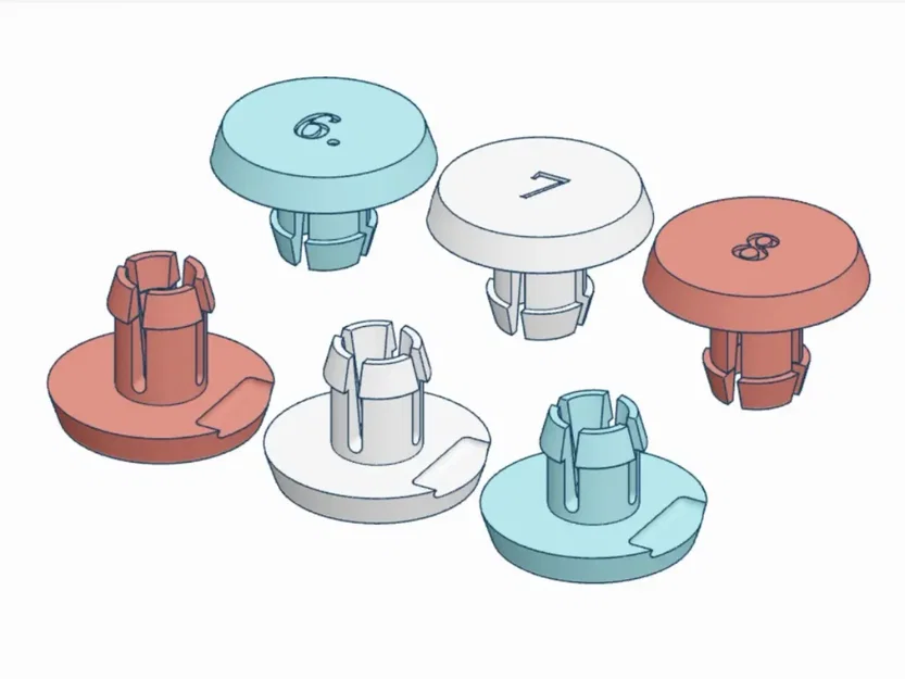 Bộ kẹp cố định tấm bảng Panel Clips (kích thước 4-8mm) in 3D - Image 1