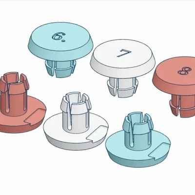 Bộ kẹp cố định tấm bảng Panel Clips (kích thước 4-8mm) in 3D