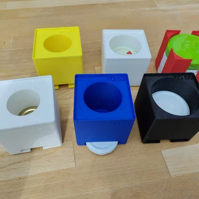 Hộp Đựng Nắp Chai Twist Off Chuẩn Gridfinity Tiện Lợi