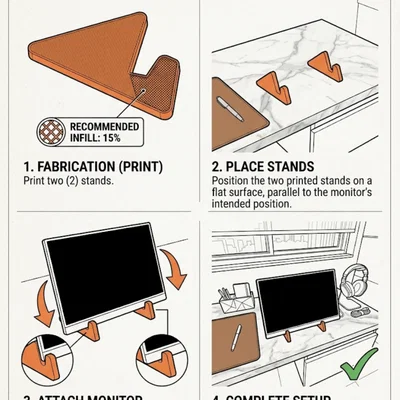 Giá đỡ màn hình di động 3D (Arzopa, UPerfect, Acer) tiện lợi