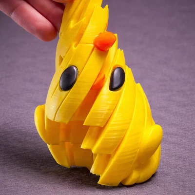 Đồ chơi Fidget gà con co giãn – Mô hình chuyển động linh hoạt