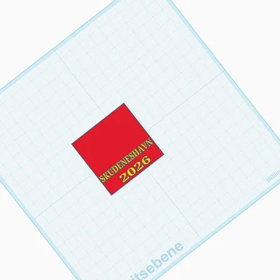 Tấm bảng tên kỷ niệm Skudeneshavn 2026 - Mẫu in 3D độc đáo