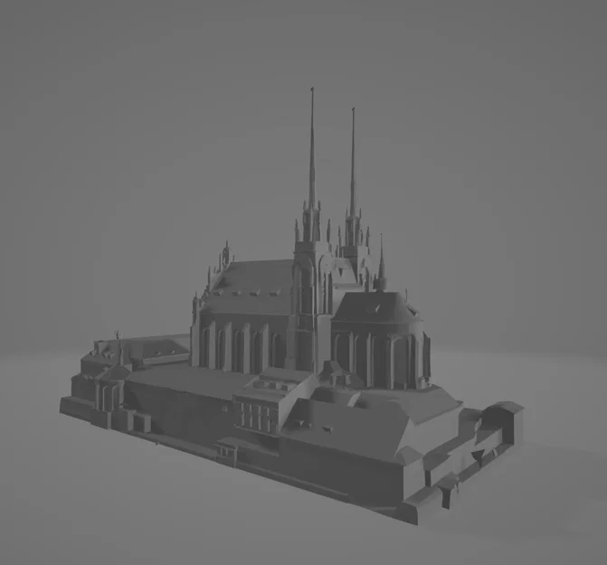 Mô hình 3D Nhà thờ St. Peter and Paul (Petrov) tại Brno - Image 1