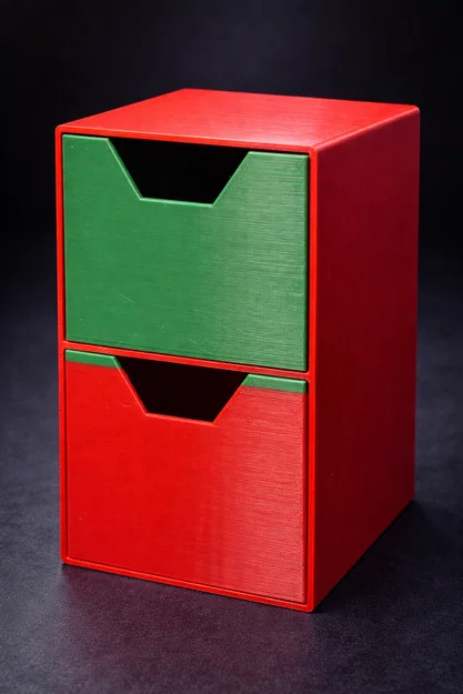 Mô hình hộp lưu trữ 2 ngăn tiện lợi - Thiết kế 140x125x210mm - Image 2