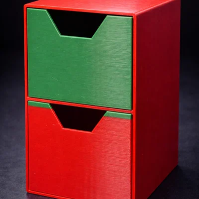 Mô hình hộp lưu trữ 2 ngăn tiện lợi - Thiết kế 140x125x210mm