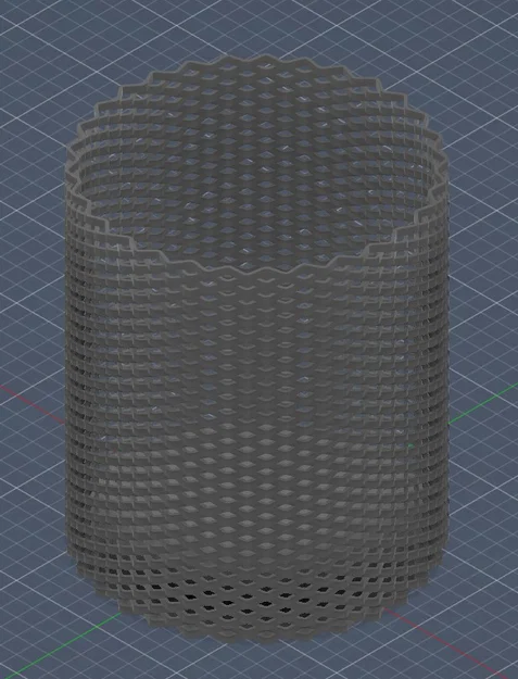 Ống cắm bút dạng lưới 3D hiện đại, gọn gàng cho bàn làm việc - Image 1