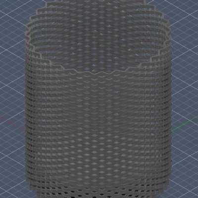 Ống cắm bút dạng lưới 3D hiện đại, gọn gàng cho bàn làm việc