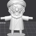 Mô hình 3D Ayatollah Resurrected – Nhân vật châm biếm nghệ thuật - Thumbnail 1