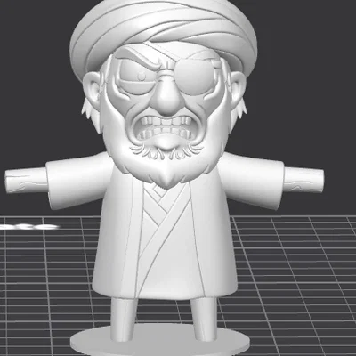 Mô hình 3D Ayatollah Resurrected – Nhân vật châm biếm nghệ thuật