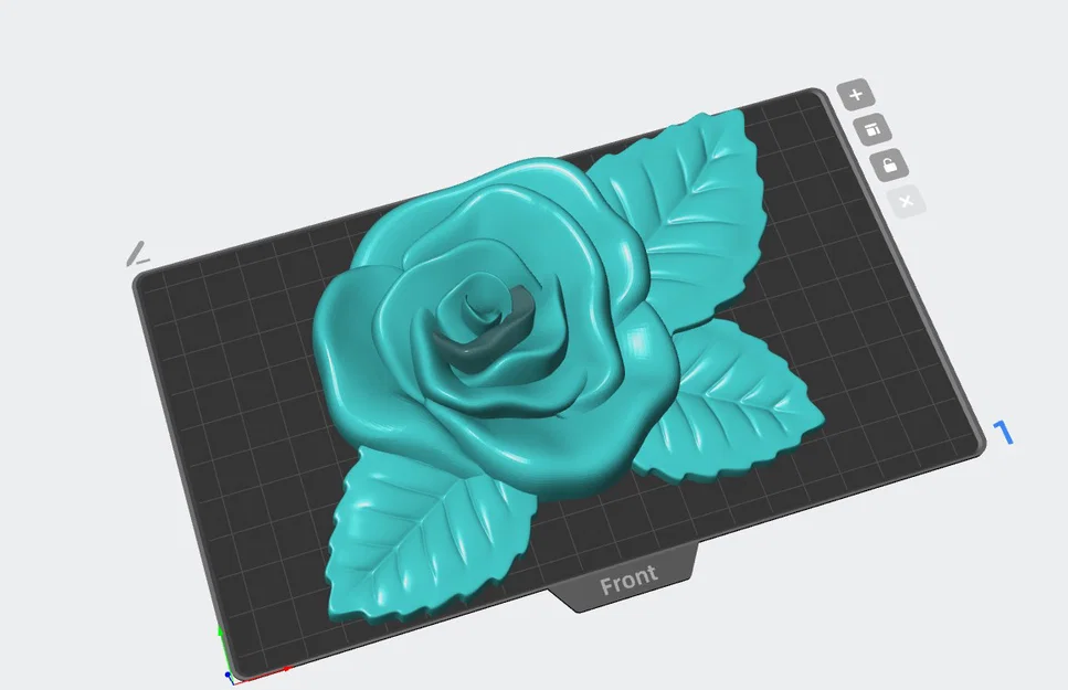 Mẫu in 3D đế trang trí hình hoa hồng đẹp mắt (base de rosa) - Image 1