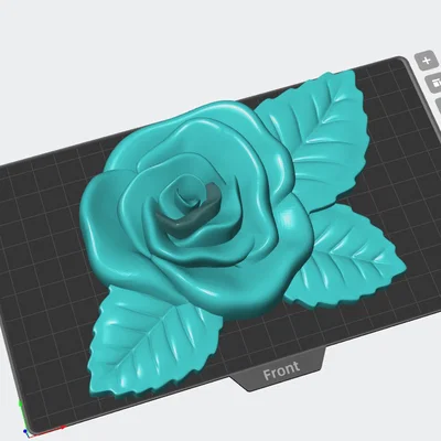 Mẫu in 3D đế trang trí hình hoa hồng đẹp mắt (base de rosa)