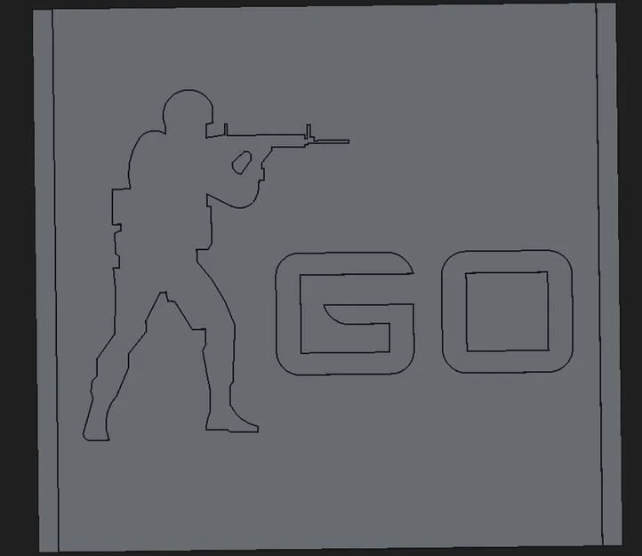 Tấm Trang Trí Logo CSGO (CSGO Deco Plate) - Image 1